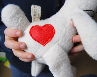 Add On Valentines Sewn Heart Customize Doll for Stuffed Animal Toy