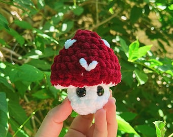 Handmade Crochet Mushroom Pop-It, Plush Fidget Toy