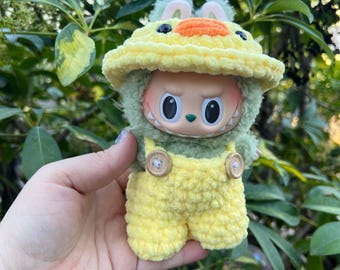 Crochet Duck Outfit for Labubu