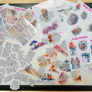 90! Christliche Sticker - BUNDLE - mit ermutigenden Bibelversen - Aufkleber in wunderschönen Farben.