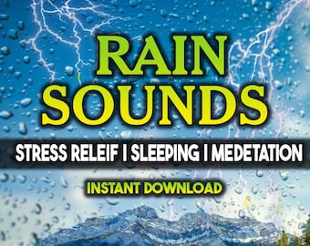 Long Rain & Music Sounds for Sleeping, Relaxing, White Noise, Calming Meditation, Thunder | Deep Sleep Music | Ambient Nature Audio Download