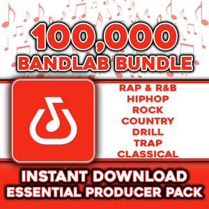 100K BandLab Music Producer Pack: Rap, Hip Hop, R&B, Drill, Country, Trap, Pop, Rock, Classical, Beats, Samples Loops, Sound Effects MRR PLR