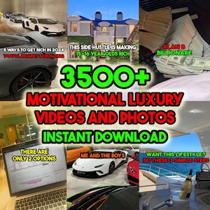 3500+ Motivationsvideos, Luxusautos, Geld, ästhetischer Lebensstil, Reisefilme, Shorts, TikTok Clip Done-For-You Social-Media-Beitrag