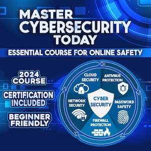 Cybersecurity Online Course: Beginner Training in Network IP Security, Firewall Tips, Cloud Antivirus, & Computer Safety Solutions Tutorial