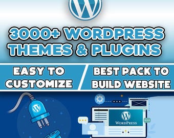 3000+ Premium Wordpress Themes & Plugins Bundle, WooCommerce Website Design Template, Prebuilt  Elementor Site Setup, Blogs, Stores, HTML