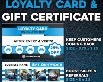 Pressure Washing Loyalty & Gift Card – Gutter, Window, Roof Cleaning Services, Power Washing Bundle, Car Wash, Driveway, Exterior Template