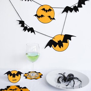 Eek Bats! Printable Halloween Party Decorations Kit - type to personalize for your guests - INSTANT DOWNLOAD