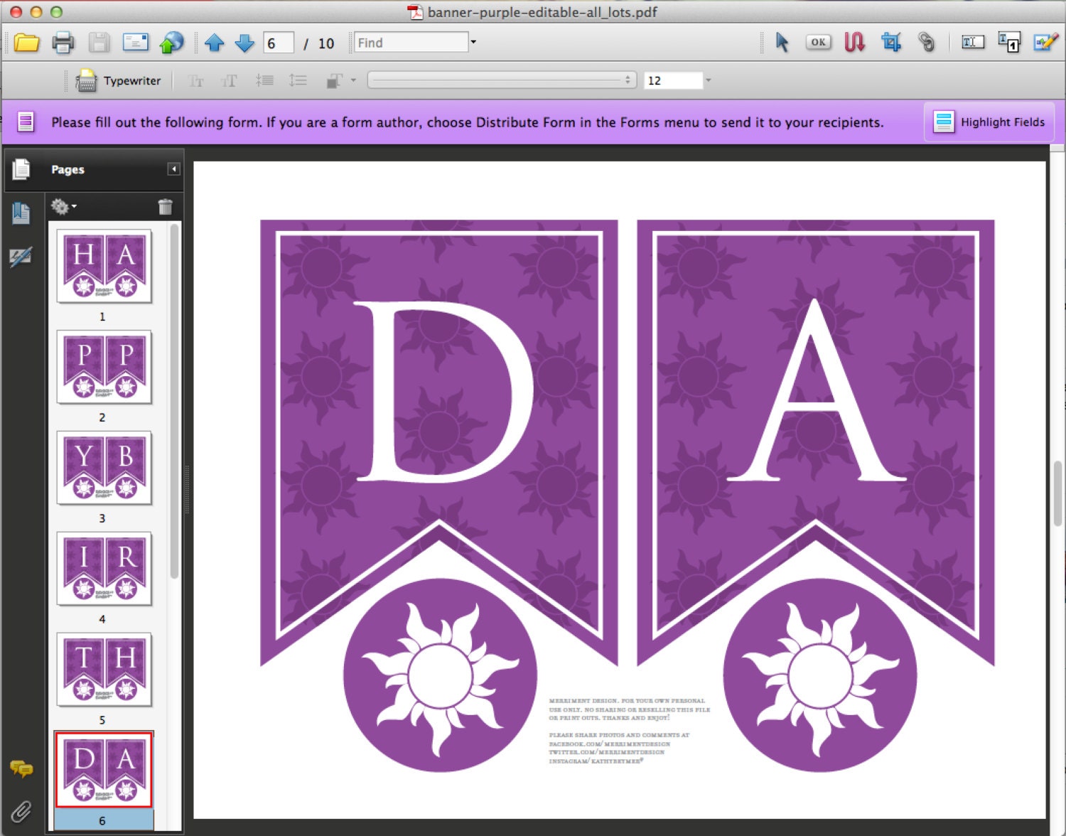 Personalized Rapunzel Sun Birthday Banner Printable PDF in - Etsy