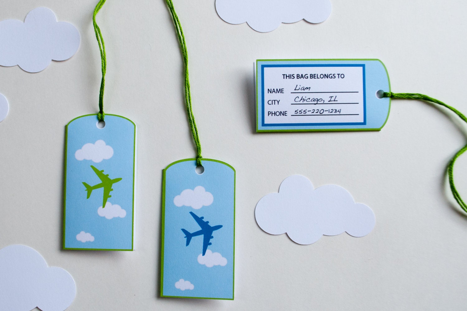 37 Easy Airplane Crafts for Kids: Perfect for All Ages 15 Airplane Favor Bag Tags printable PDF Luggage Tags for Goodie Bags…