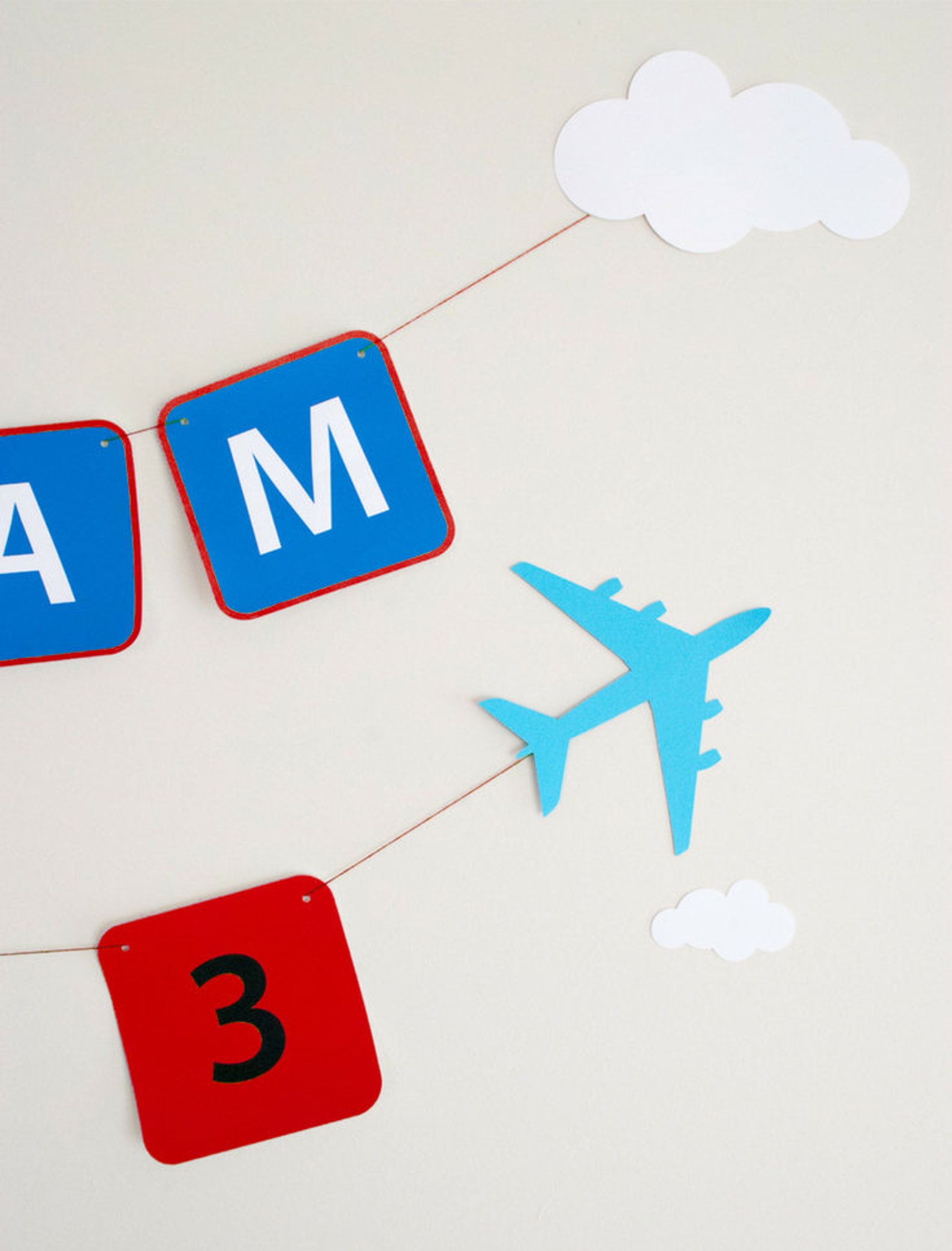 Editable Airplane Birthday Banner Printable PDF Airplane | Etsy