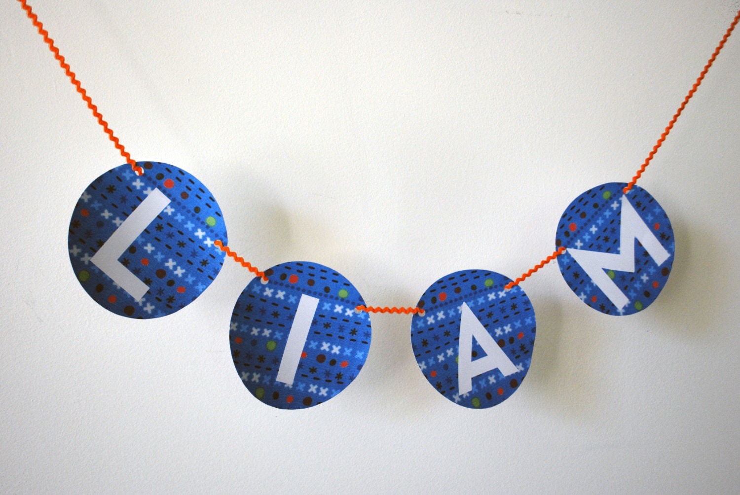 Printable Personalized Happy Birthday Banner Circles With - Etsy