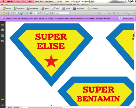 Super hero shields EDITABLE printable for personalized cupcake | Etsy