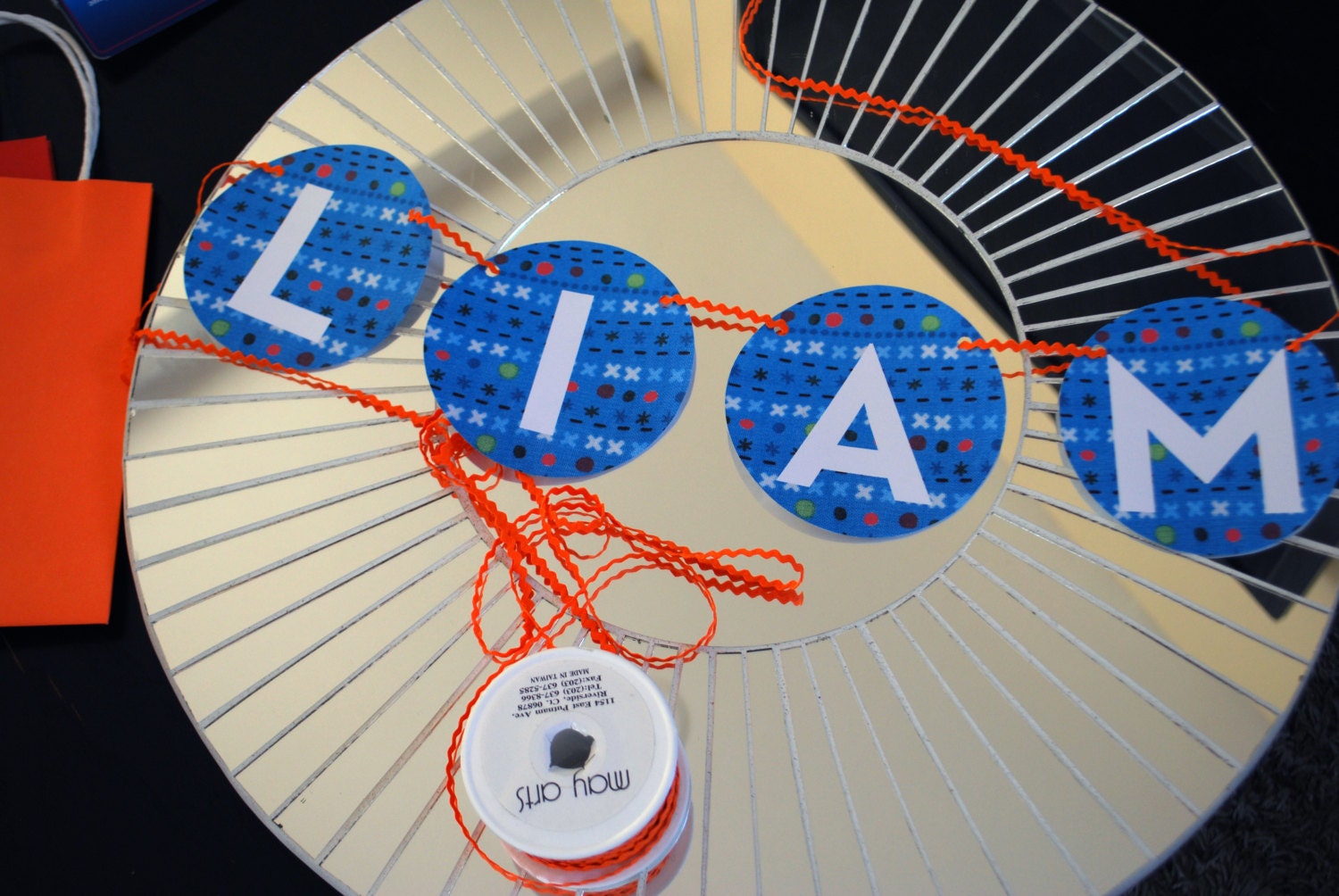Printable Personalized Happy Birthday Banner Circles With - Etsy
