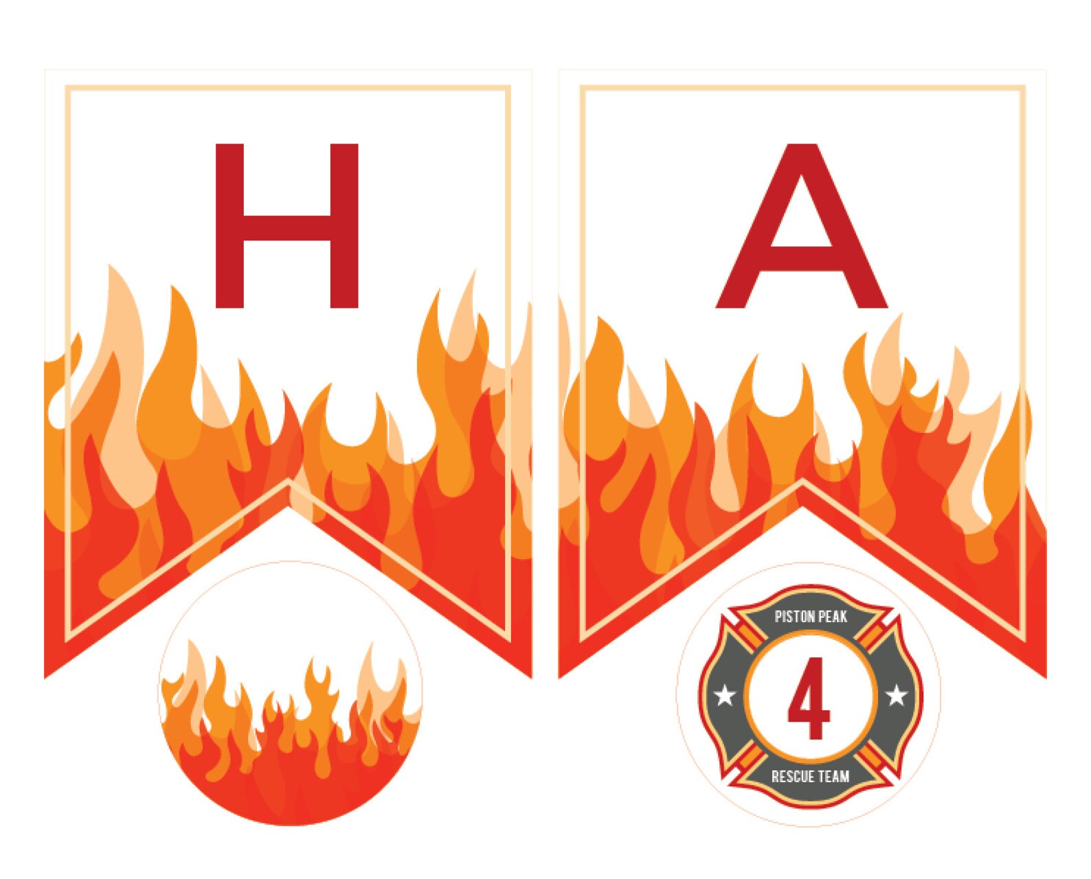 Editable Fireman Birthday Banner Printable Fireman Party  Etsy