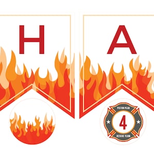 Editable Fireman Birthday Banner Printable , Fireman Party, Planes Fire and Rescue Party, Fire Party Decor, Fireman Birthday Decorations