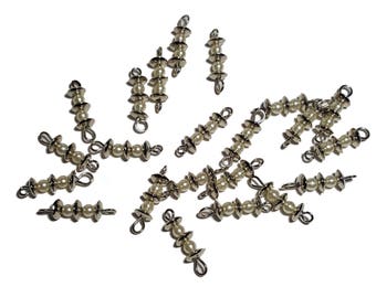 Beaded links pearl beads beaded connector 20pcs