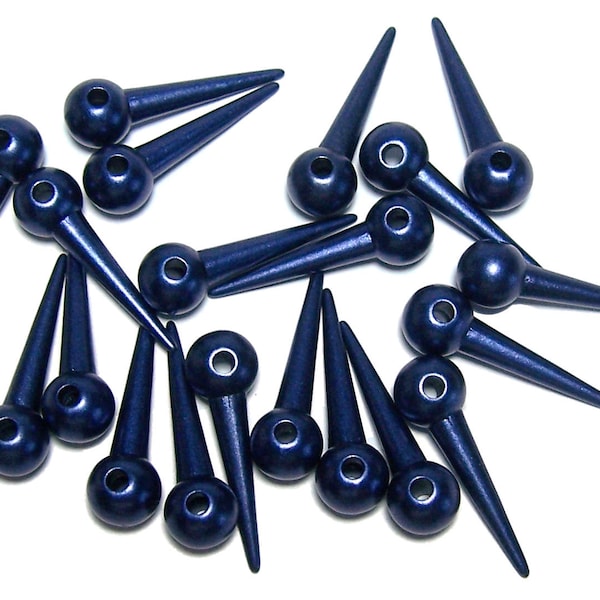 Bead Spikes navy blue colored spikes 20