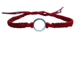 Circle of Friendship Bracelet in Red