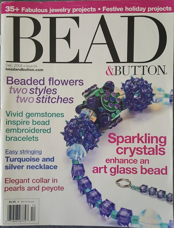 Bead and Button Magazine December 2004 Bead Magazine Back Etsy