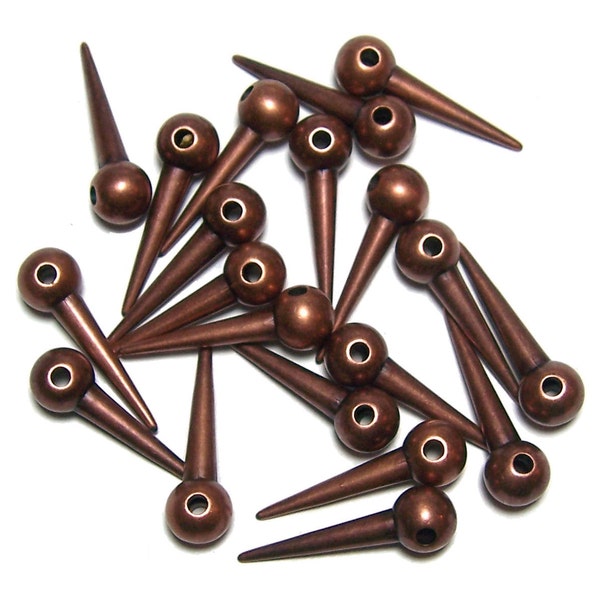 Bead Spikes copper colored spikes 20