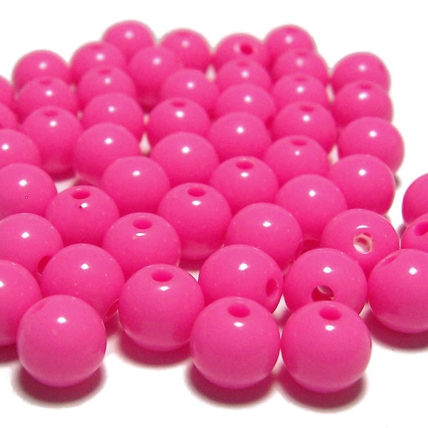 U8MO 15 Mixed Color Frosted Acrylic Round Chunky Beads 18mm Smooth Ball Rubber Tone