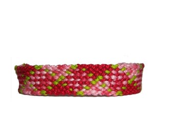 Handwoven Friendship Bracelet Plaid design