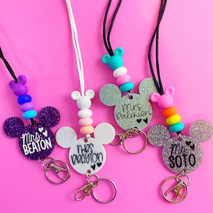 Personalized Mouse Lanyard /// Teacher Gift image 3