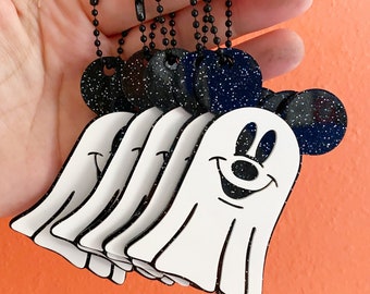 DIGITAL FILE Keychain/Bag Charm Ghost Halloween Laser File, SVG Glowforge File //// Digital File Only