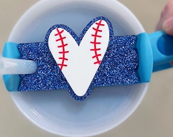 PHYSICAL PRODUCT Baseball Heart Tumbler Topper