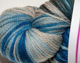 Hand-Dyed Lagoon Colourway DK Yarn New Merino Wool Squishy Base