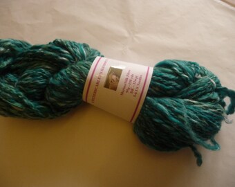 Turquoise Merino/Silk Handspun Yarn 95g/150yds