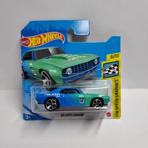 Hot Wheels - cartão curto Copo Camaro Falken '69