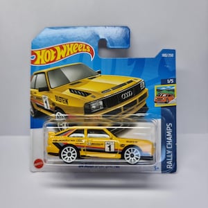 Hot Wheels 84&#39; Audi sport quattro yellow