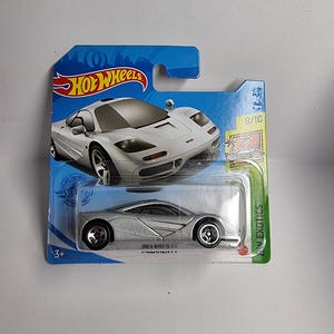 Hot Wheels Mclaren F1 Silver Hw Exotics Cartão curto