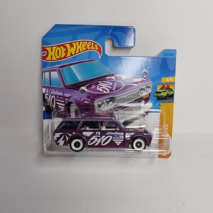 Hot Wheels Datsun Bluebird Wagon 510 cartão curto