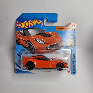 Corvette C7 Z06 Hot Wheels, carte courte [orange]