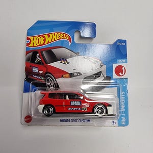 Hot Wheels Honda Civic EG (vermelho) Custom HW