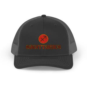 Sagittarius Zodiac Birthday Gift Hat, Snapback Trucker Cap, Fire Sign Hat, Horoscope Inspired Hat, Zodiac Sign Hat, November December gift
