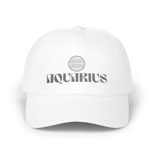 Aquarius Season, Classic Dad Cap, Birthday Gift Hat, Air Sign Hat, Horoscope Inspired Hat, Zodiac Sign Hat, January February birthday gift