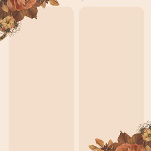 Sample Fall Note Set of 14 Floral Fall Note Pages - Etsy