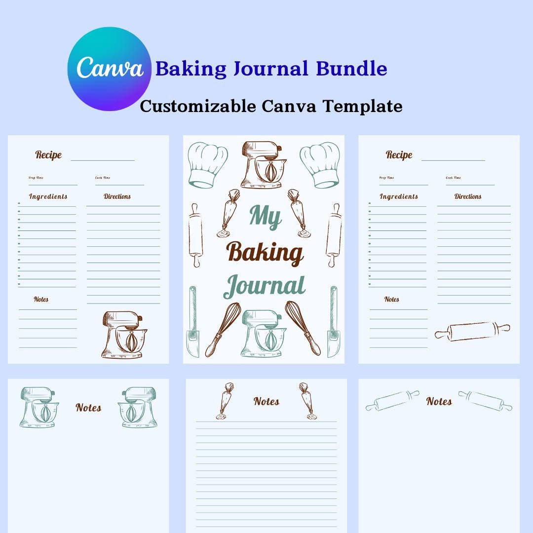 Baking Journal Bundle - Etsy