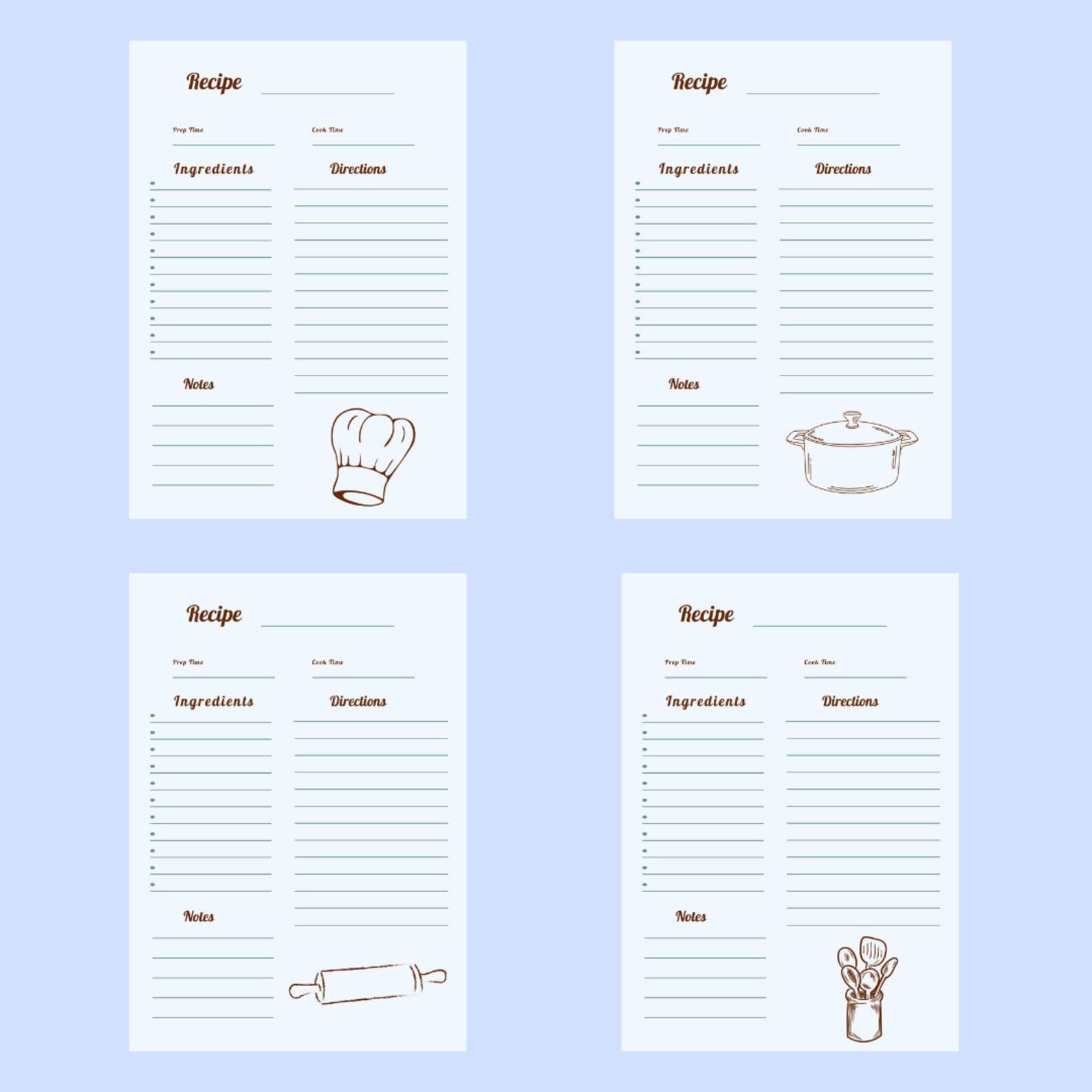 Cooking Journal Bundle - Etsy