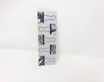 Fancy Binder Clips, Washi Paper Binder Clips, Cute Medium Planner Clips for Office, Bulldog Clips, Glam Binder Clips, Small Gift