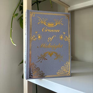 Crown of Midnight Bookbinding Cover Design PNG Digital File, Throne of Glass Book 2, Vinyl Book Cover Design, Cover Art, Cricut