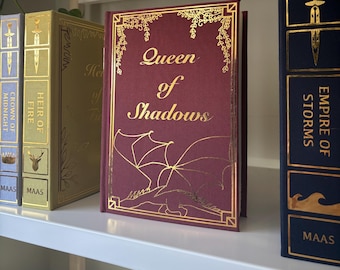 Queen of Shadows Bookbinding Cover Design PNG Digital File, Throne of Glass Book 5, Vinyl Book Cover Design, Cover Art, Cricut