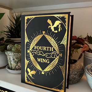 Fourth Wing Book Cover Design PNG File, Cover Art, Vinyl