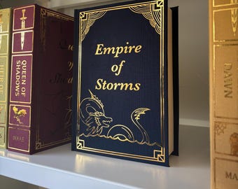 Empire of Storms Bookbinding Cover Design PNG Digital File, Throne of Glass Book 6, Vinyl Book Cover Design, Cover Art, Cricut