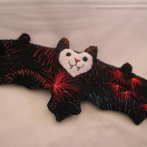 Fireworks Bat Cup Sleeve, Stuffed Animal, Coffee Cozie image 1