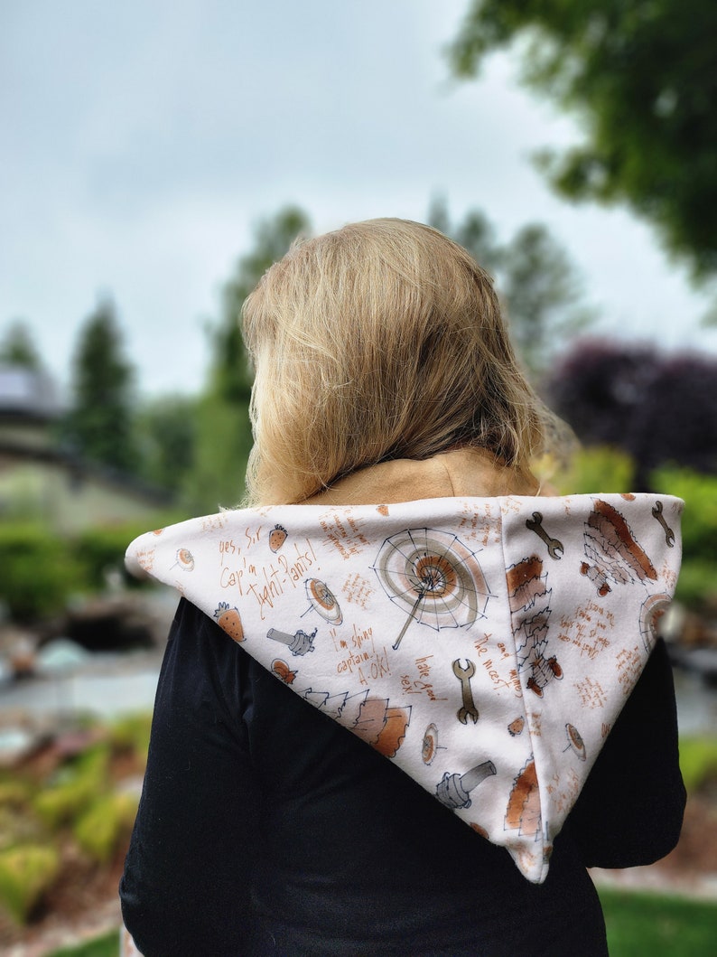 Écharpe à capuche avec poches Symboles inspirés du spectacle de lucioles Kaylee image 5