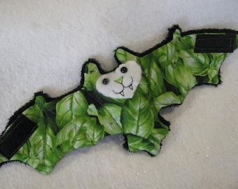 Basil Leaves - Bat Coffee Cozy, Cup Sleeve, Stuffed Animal